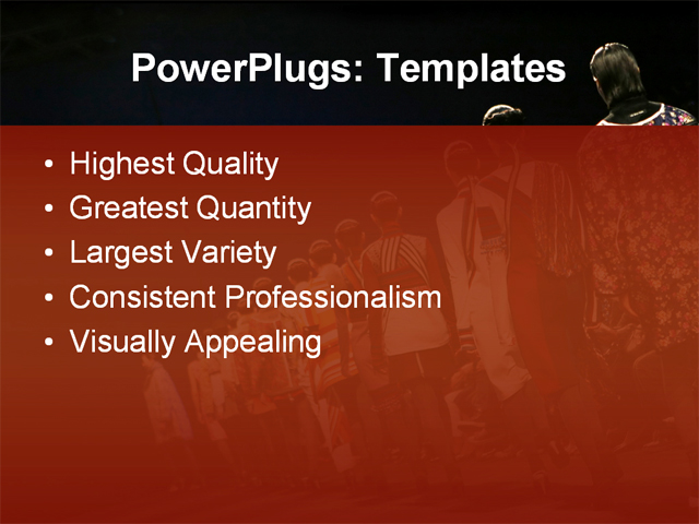 PPT Template - fashion, accommodation, adult - Text Slide