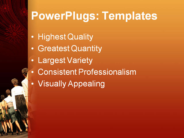 PPT Template - fashion show, fashion, adult - Text Slide