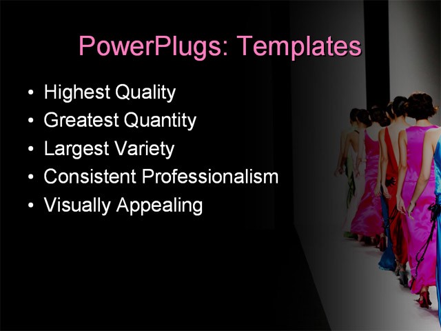 PPT Template - fashion, people, style - Text Slide