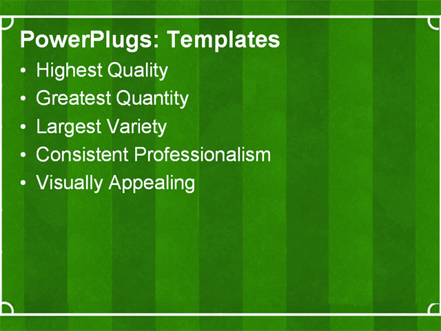 PPT Template - football, playground, background - Text Slide