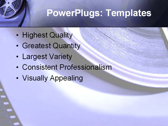 PPT Template - film, strip, roll - Text Slide