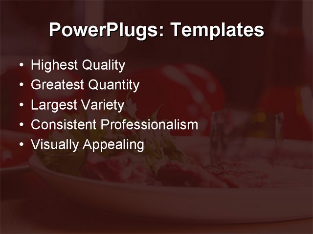 PPT Template - food, health, lifestyle - Text Slide