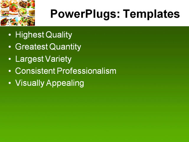 PPT Template - assortment, bagel, beef - Text Slide