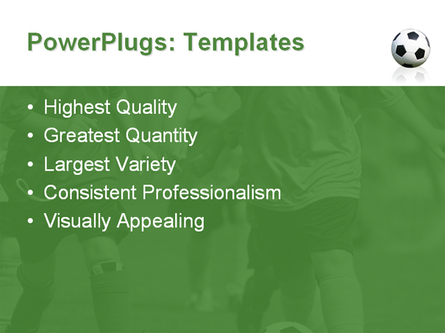 PPT Template - game, soccer, team - Text Slide