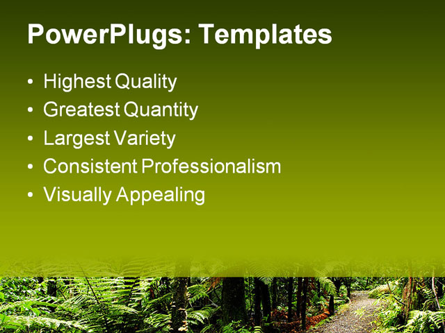 PPT Template - tropical forest, beautiful, botany - Text Slide