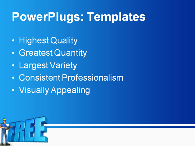 PPT Template - free, building, built - Text Slide