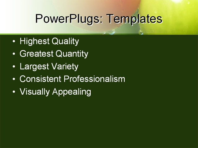 PPT Template - food, garden, agriculture - Text Slide