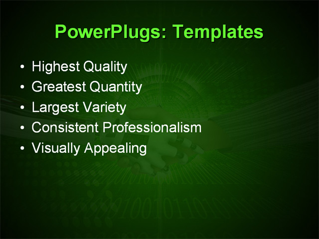 PPT Template - �science, invention, business - Text Slide