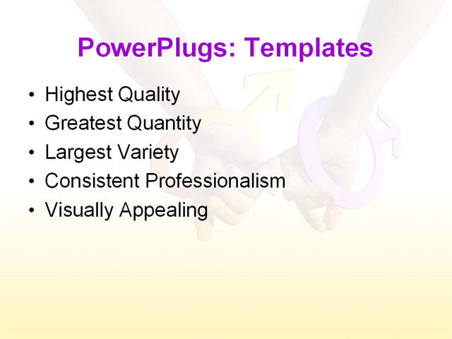 PPT Template - ?arm, couple, dating - Text Slide