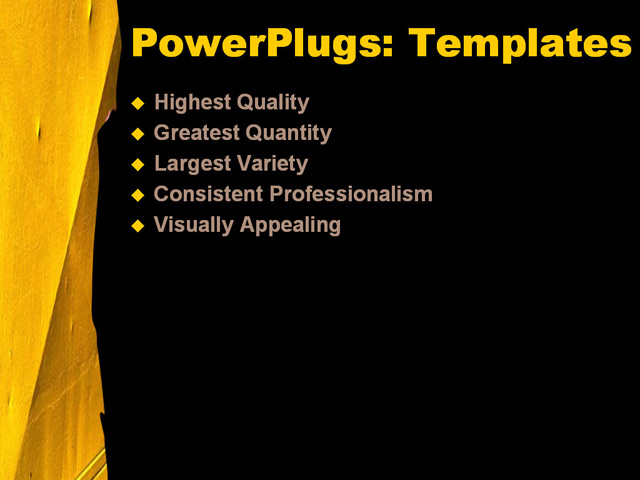 PPT Template - general, generic, rugged - Text Slide