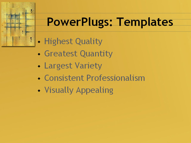 PPT Template - general, generic, wall art - Text Slide