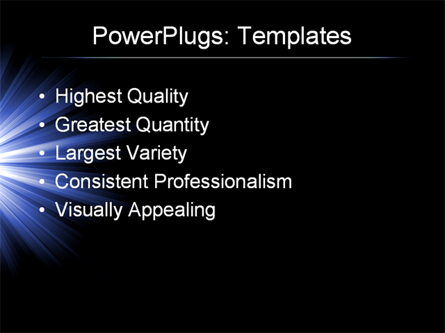 PPT Template - radiance, glow, abstract - Text Slide