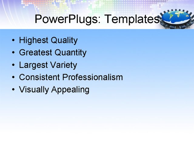PPT Template - business, communication, computer - Text Slide