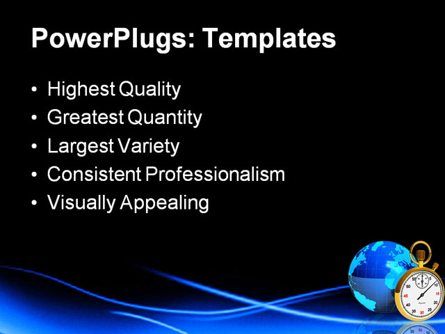 PPT Template - globalization, accuracy, alarm - Text Slide