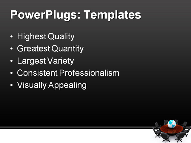 PPT Template - global meeting, america, business - Text Slide