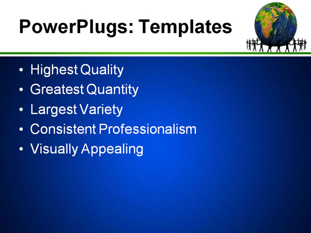 PPT Template - earth, geo, globalization - Text Slide