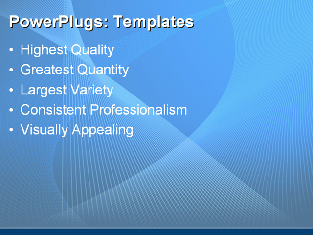 PPT Template - general, abstract, blue - Text Slide