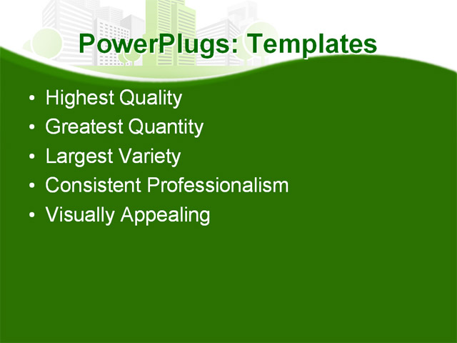 PPT Template - �architecture, construction, eco city - Text Slide