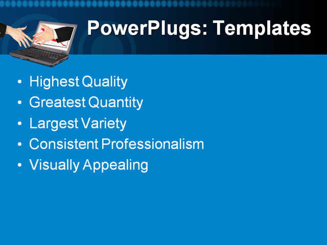 PPT Template - information, technology, computer - Text Slide