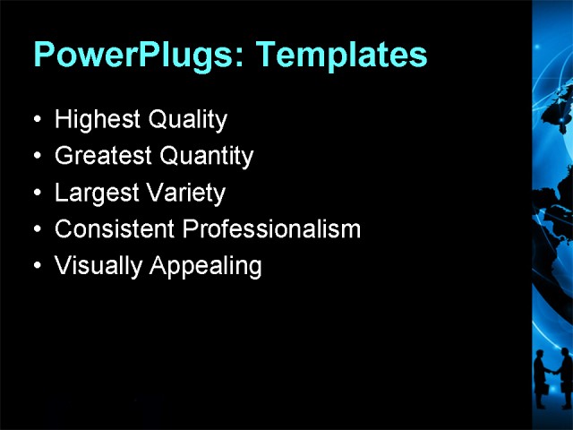 PPT Template - business, global, marketing - Text Slide