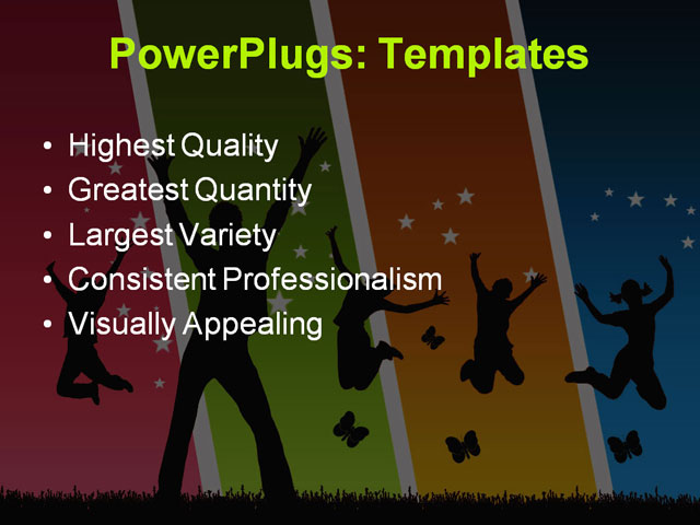 PPT Template - friends, happy, heaven - Text Slide