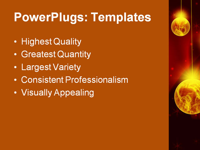 PPT Template - christmas card, adorn, background - Text Slide