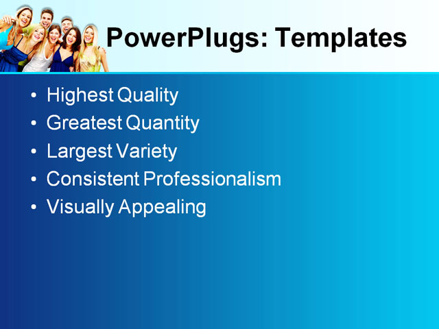 PPT Template - happy people, adult, background - Text Slide