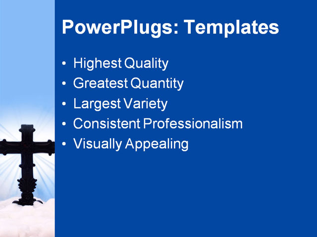 PPT Template - heaven, backdrop, background - Text Slide