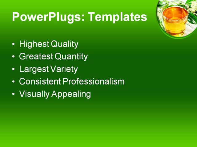 PPT Template - elderflower tea, blood, cleansing - Text Slide