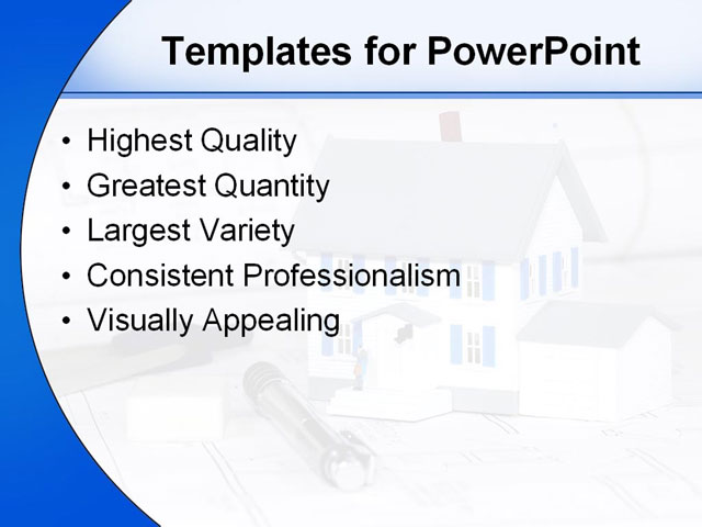 PPT Template - home, improvement, real - Text Slide