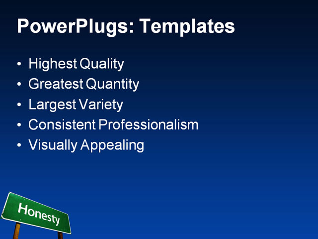 PPT Template - abstract, billboard, choice - Text Slide