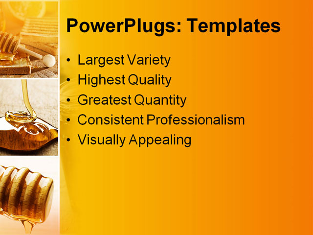 powerpoint-template-nine-different-displays-showing-honey-in-different