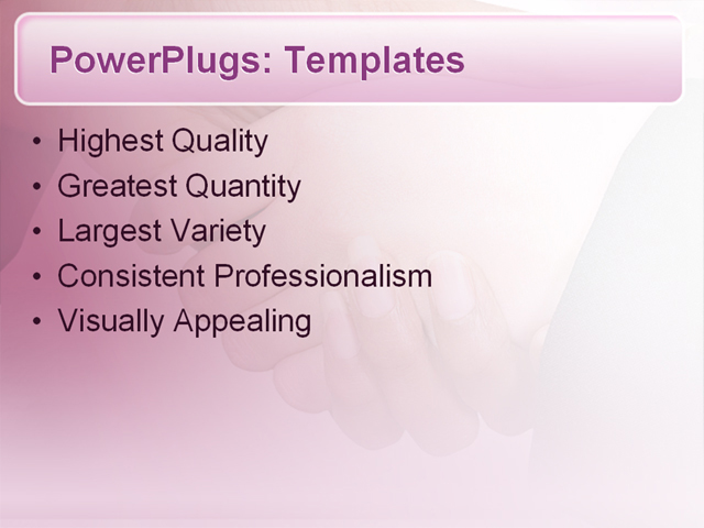 PPT Template - handshake, meeting,  - Text Slide