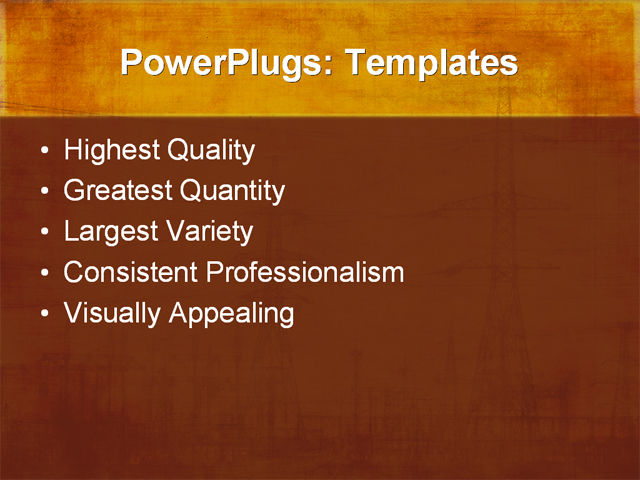 PPT Template - electric, electrical, electricity - Text Slide