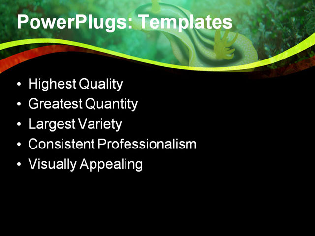 PPT Template - animal, diving, marine life - Text Slide