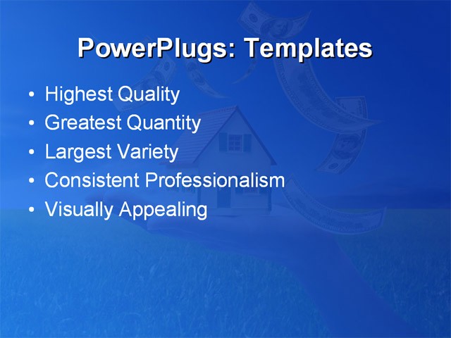 PPT Template - real estate, finance, family - Text Slide