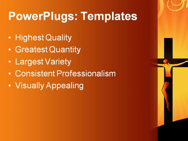 PPT Template - christianity, church, clouds - Text Slide