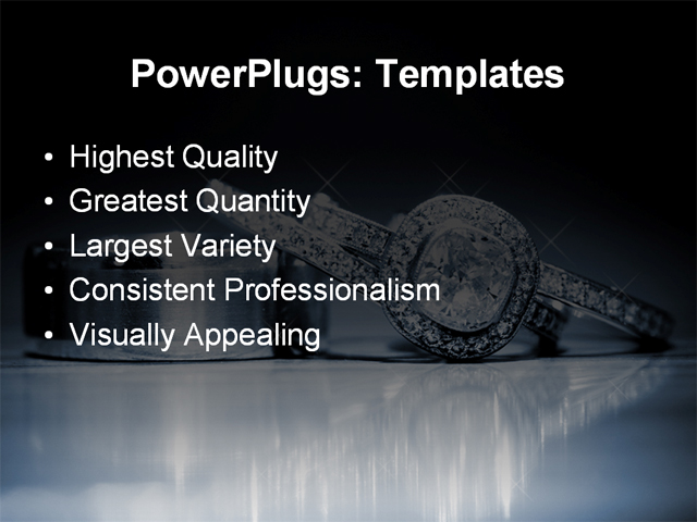 PPT Template - diamond, engagement, jewelry - Text Slide