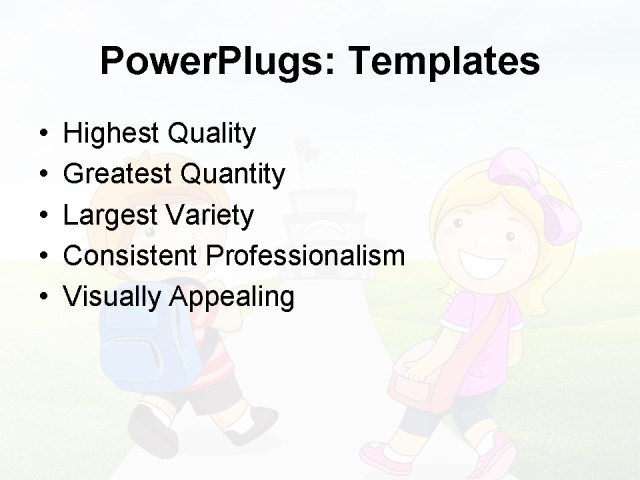 PPT Template - services, business, marketing - Text Slide