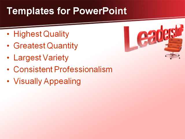 PPT Template - leadership, business, symbols - Text Slide