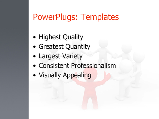 PPT Template - businessman, leader, manager - Text Slide