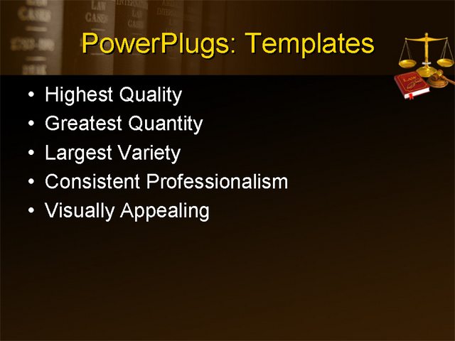 PPT Template - government, law, services - Text Slide