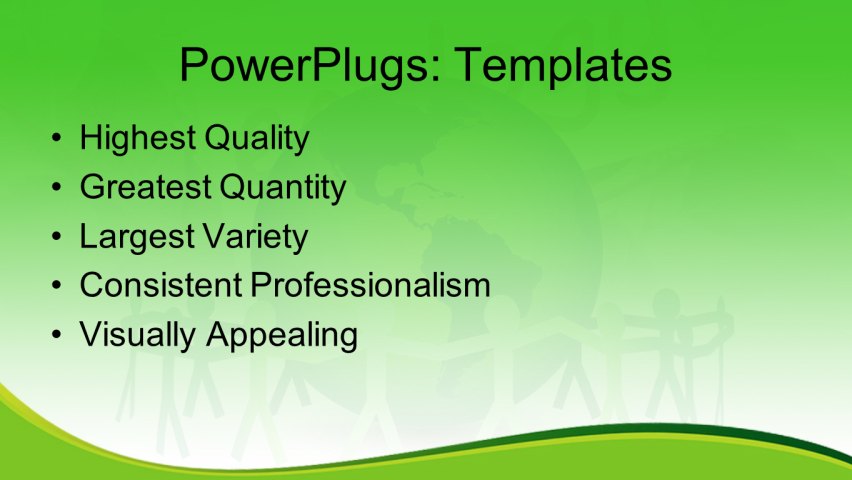 PPT Template - global, communication, ecology - Text Slide