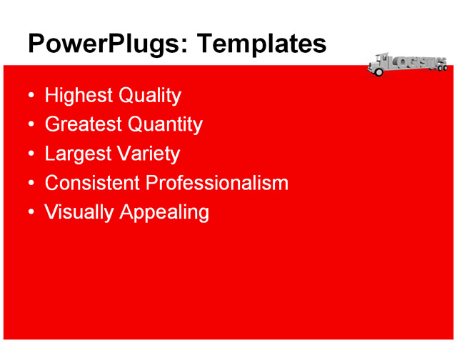 PPT Template - 3d, cargo, company - Text Slide