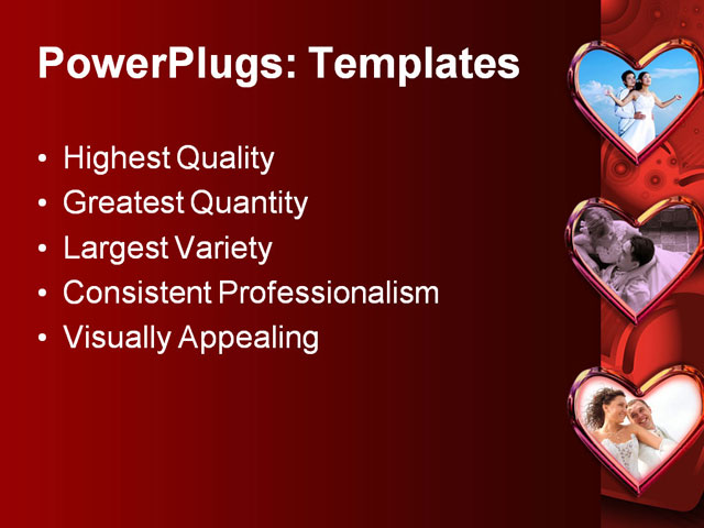 PPT Template - happy couple, adult, beautiful - Text Slide