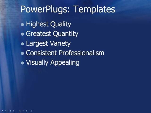 PPT Template - newspaper, print media, tabloid - Text Slide