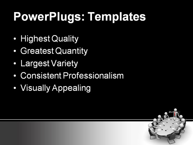 PPT Template - corporate, meeting, conference room - Text Slide