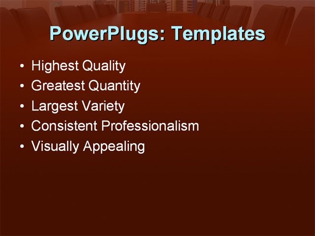 PPT Template - business, board meeting room, decision - Text Slide