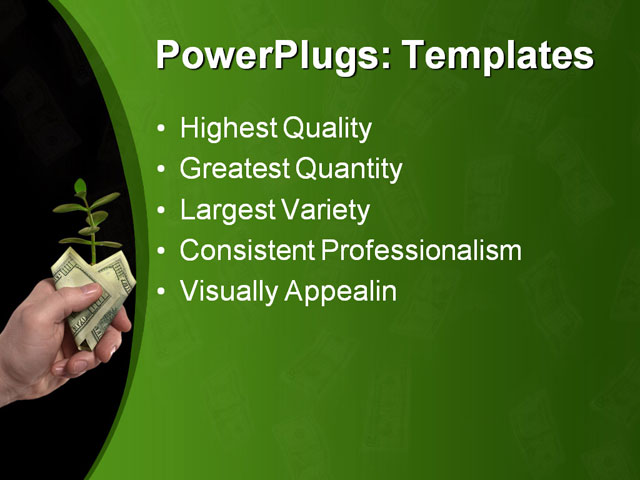 PPT Template - credit, dollar, goal - Text Slide