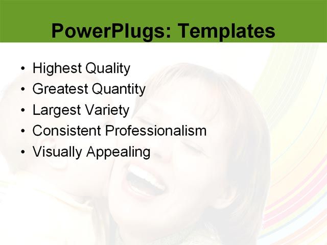 PPT Template - children, family, art - Text Slide